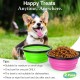 Pawaboo Foldable Dog Bowl, Pack of 2 450 ml Dog Travel Bowls, Portable Silicone Leak-Proof Drinking Bowl, Feeding Bowl with Lid and Carabiner for Dogs Cats Walks on the Go - Turquoise + Purple Pawaboo Foldable Dog Bowl, Pack of 2 450 ml Dog Travel Bowls, Portable Silicone Leak-Proof Drinking Bowl, Feeding Bowl with Lid and Carabiner for Dogs Cats Walks on the Go - Turquoise + Purple