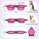 Pawaboo Foldable Dog Bowl, Pack of 2 450 ml Dog Travel Bowls, Portable Silicone Leak-Proof Drinking Bowl, Feeding Bowl with Lid and Carabiner for Dogs Cats Walks on the Go - Turquoise + Purple Pawaboo Foldable Dog Bowl, Pack of 2 450 ml Dog Travel Bowls, Portable Silicone Leak-Proof Drinking Bowl, Feeding Bowl with Lid and Carabiner for Dogs Cats Walks on the Go - Turquoise + Purple