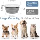 Pawaboo Foldable Dog Bowl, Pack of 2 450 ml Dog Travel Bowls, Portable Silicone Leak-Proof Drinking Bowl, Feeding Bowl with Lid and Carabiner for Dogs Cats Walks on the Go - Turquoise + Purple Pawaboo Foldable Dog Bowl, Pack of 2 450 ml Dog Travel Bowls, Portable Silicone Leak-Proof Drinking Bowl, Feeding Bowl with Lid and Carabiner for Dogs Cats Walks on the Go - Turquoise + Purple