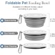 Pawaboo Foldable Dog Bowl, Pack of 2 450 ml Dog Travel Bowls, Portable Silicone Leak-Proof Drinking Bowl, Feeding Bowl with Lid and Carabiner for Dogs Cats Walks on the Go - Turquoise + Purple Pawaboo Foldable Dog Bowl, Pack of 2 450 ml Dog Travel Bowls, Portable Silicone Leak-Proof Drinking Bowl, Feeding Bowl with Lid and Carabiner for Dogs Cats Walks on the Go - Turquoise + Purple