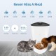 Pawmate 4L Button Operation Automatic Cat Feeder with Timer, Pet Feeder with Programmable Up to 15 Portion Control, 6 Meals Daily Pawmate 4L Button Operation Automatic Cat Feeder with Timer, Pet Feeder with Programmable Up to 15 Portion Control, 6 Meals Daily