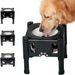 Pawque Raised Dog Bowl, Water Bowl for Dogs, 80 oz Stand with Adjustable 3 Heights (6.1 Inches, 7.7 Inches, 9.3 Inches) for Medium and Small Dogs, No-Spill and Non-Slip Dog Bowl Pawque Raised Dog Bowl, Water Bowl for Dogs, 80 oz Stand with Adjustable 3 Heights (6.1 Inches, 7.7 Inches, 9.3 Inches) for Medium and Small Dogs, No-Spill and Non-Slip Dog Bowl