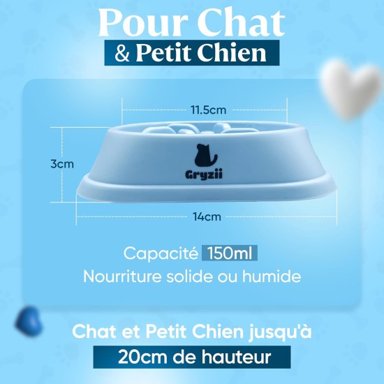 Pet Bowl for Cats & Small Dogs, Small Animals, Slow and Healthy Eating, Promotes Animal Digestion, Anti Vomiting, Design with Non-Slip Feet (Small, Pink) Pet Bowl for Cats & Small Dogs, Small Animals, Slow and Healthy Eating, Promotes Animal Digestion, Anti Vomiting, Design with Non-Slip Feet (Small, Pink)