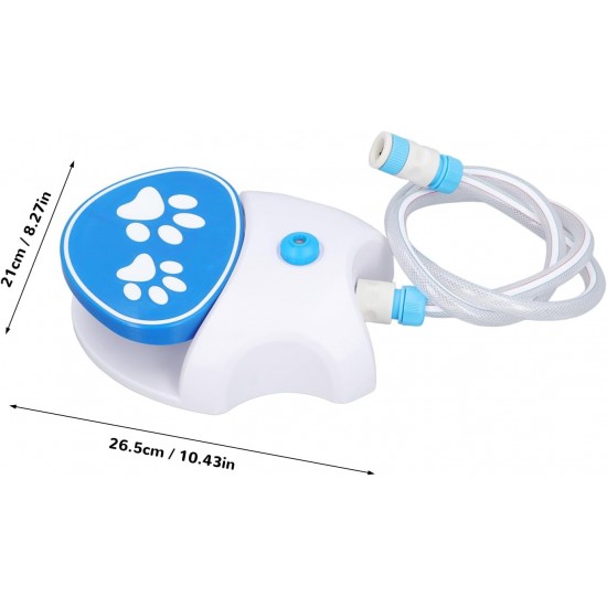 Pet Fountain, Automatic Dog Water Fountain with Hose, Non-Slip Step on Foot, Activated Dog Water Dispenser, Automatic Dog Water Sprinkler for Cats, Dogs Pet Fountain, Automatic Dog Water Fountain with Hose, Non-Slip Step on Foot, Activated Dog Water Dispenser, Automatic Dog Water Sprinkler for Cats, Dogs