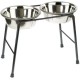 Pet Products Double Feeder High Stand with 2 x 1600 ml Stainless Steel Dishes, 300 mm Tall Pet Products Double Feeder High Stand with 2 x 1600 ml Stainless Steel Dishes, 300 mm Tall