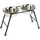 Pet Products Double Feeder High Stand with 2 x 1600 ml Stainless Steel Dishes, 300 mm Tall Pet Products Double Feeder High Stand with 2 x 1600 ml Stainless Steel Dishes, 300 mm Tall
