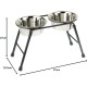 Pet Products Double Feeder High Stand with 2 x 1600 ml Stainless Steel Dishes, 300 mm Tall Pet Products Double Feeder High Stand with 2 x 1600 ml Stainless Steel Dishes, 300 mm Tall