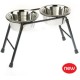 Pet Products Double Feeder High Stand with 2 x 1600 ml Stainless Steel Dishes, 300 mm Tall Pet Products Double Feeder High Stand with 2 x 1600 ml Stainless Steel Dishes, 300 mm Tall