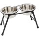 Pet Products Double Feeder High Stand with 2 x 1600 ml Stainless Steel Dishes, 300 mm Tall Pet Products Double Feeder High Stand with 2 x 1600 ml Stainless Steel Dishes, 300 mm Tall