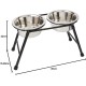 Pet Products Double Feeder High Stand with 2 x 1600 ml Stainless Steel Dishes, 300 mm Tall Pet Products Double Feeder High Stand with 2 x 1600 ml Stainless Steel Dishes, 300 mm Tall