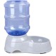 Pet Water Dispenser - 3.5 Litre Replenish Pet Drinker for Dogs and Cats, Automatic Gravity Water Drinking Fountain Bottle Bowl Bowl Stand