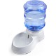 Pet Water Dispenser - 3.5 Litre Replenish Pet Drinker for Dogs and Cats, Automatic Gravity Water Drinking Fountain Bottle Bowl Bowl Stand