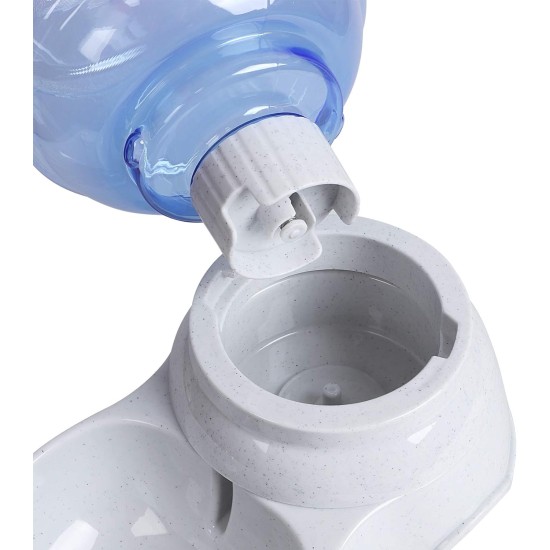 Pet Water Dispenser - 3.5 Litre Replenish Pet Drinker for Dogs and Cats, Automatic Gravity Water Drinking Fountain Bottle Bowl Bowl Stand Pet Water Dispenser - 3.5 Litre Replenish Pet Drinker for Dogs and Cats, Automatic Gravity Water Drinking Fountain Bottle Bowl Bowl Stand