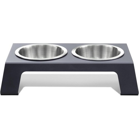 PetFusion Elevated Pet Feeder in Premium Anodized Aluminum (Short 10CM). 3 U.S. Food Grade SS bowls (1 shallow) PetFusion Elevated Pet Feeder in Premium Anodized Aluminum (Short 10CM). 3 U.S. Food Grade SS bowls (1 shallow)