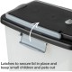 PetFusion Portable Dog Food and Cat Food Container, Heavy Duty Food Container with Wheels, 10kg Storage Space (42 x 30 x 48 cm)