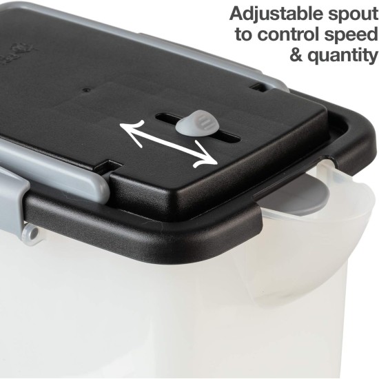 PetFusion Portable Dog Food and Cat Food Container, Heavy Duty Food Container with Wheels, 10kg Storage Space (42 x 30 x 48 cm) PetFusion Portable Dog Food and Cat Food Container, Heavy Duty Food Container with Wheels, 10kg Storage Space (42 x 30 x 48 cm)