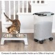 PetFusion Portable Dog Food and Cat Food Container, Heavy Duty Food Container with Wheels, 10kg Storage Space (42 x 30 x 48 cm)