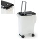 PetFusion Portable Dog Food and Cat Food Container, Heavy Duty Food Container with Wheels, 10kg Storage Space (42 x 30 x 48 cm)
