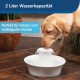 PetSafe Ceramic Cat Fountain in Avalon or Bachgeflüster Model with 2 Litre or 1.8 Litre Water Capacity, Drinking Fountain for Cats and Dogs with Dual Filter System and Dishwasher Safe Bowl