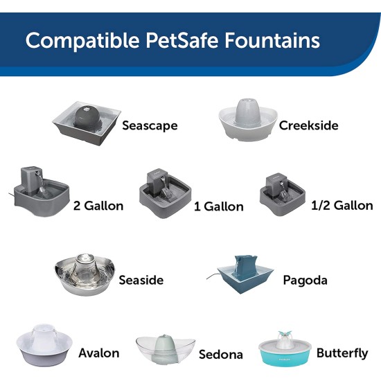PetSafe Drinkwell Water Fountain Adjustable Flow Easy Clean Fountain for Pets PetSafe Drinkwell Water Fountain Adjustable Flow Easy Clean Fountain for Pets