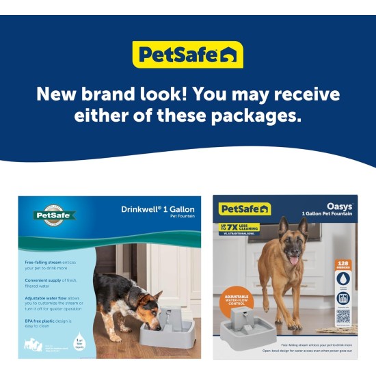 PetSafe Drinkwell Water Fountain for Dogs and Cats, Ideal for Medium Dog Breeds and Multiple Cat Households, Easy Clean Design, Filter Included PetSafe Drinkwell Water Fountain for Dogs and Cats, Ideal for Medium Dog Breeds and Multiple Cat Households, Easy Clean Design, Filter Included