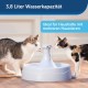 PetSafe stainless steel drinking fountain, model coastal noise or 360, cat, for cats and dogs, 1.8 litres or 3.8 litres water capacity, quiet operation, dual filtered water. PetSafe stainless steel drinking fountain, model coastal noise or 360, cat, for cats and dogs, 1.8 litres or 3.8 litres water capacity, quiet operation, dual filtered water.