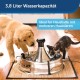 PetSafe stainless steel drinking fountain, model coastal noise or 360, cat, for cats and dogs, 1.8 litres or 3.8 litres water capacity, quiet operation, dual filtered water. PetSafe stainless steel drinking fountain, model coastal noise or 360, cat, for cats and dogs, 1.8 litres or 3.8 litres water capacity, quiet operation, dual filtered water.