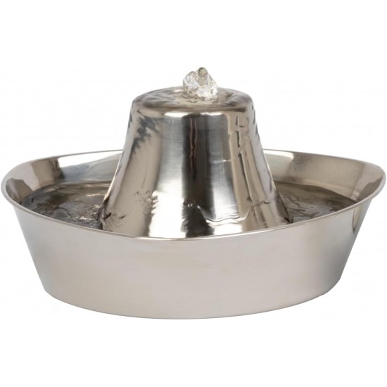 PetSafe stainless steel drinking fountain, model coastal noise or 360, cat, for cats and dogs, 1.8 litres or 3.8 litres water capacity, quiet operation, dual filtered water.