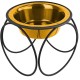 Platinum Pets Single Olympic Diner Feeder with Stainless Steel Cat/Puppy Bowl.75 cup/6 oz, Caribbean Teal Platinum Pets Single Olympic Diner Feeder with Stainless Steel Cat/Puppy Bowl.75 cup/6 oz, Caribbean Teal