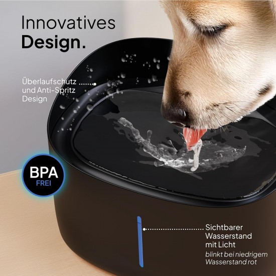 Pretty PAW® Drinking Fountain for Dogs, Super Quiet Dog Drinking Fountain with 7 Litre Water Tank, BPA-Free Dog Fountain with Filter & LED, Easy to Clean Dog Water Dispenser Pretty PAW® Drinking Fountain for Dogs, Super Quiet Dog Drinking Fountain with 7 Litre Water Tank, BPA-Free Dog Fountain with Filter & LED, Easy to Clean Dog Water Dispenser