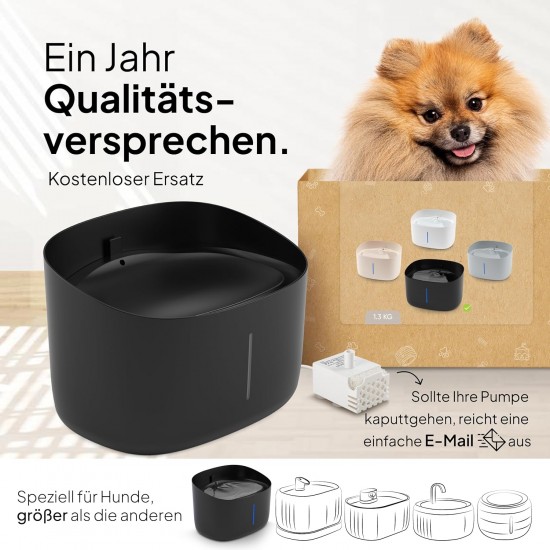 Pretty PAW® Drinking Fountain for Dogs, Super Quiet Dog Drinking Fountain with 7 Litre Water Tank, BPA-Free Dog Fountain with Filter & LED, Easy to Clean Dog Water Dispenser Pretty PAW® Drinking Fountain for Dogs, Super Quiet Dog Drinking Fountain with 7 Litre Water Tank, BPA-Free Dog Fountain with Filter & LED, Easy to Clean Dog Water Dispenser