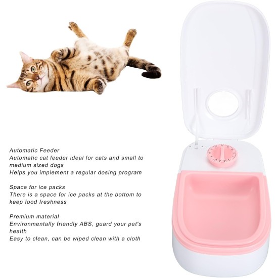 Pssopp Automatic Cat Food Dispenser, Multifunctional Intelligent Feeder Station with Timer, Cat Food Container for Cats and Dogs (Grey) Pssopp Automatic Cat Food Dispenser, Multifunctional Intelligent Feeder Station with Timer, Cat Food Container for Cats and Dogs (Grey)