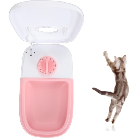 Pssopp Automatic Cat Food Dispenser, Multifunctional Intelligent Feeder Station with Timer, Cat Food Container for Cats and Dogs (Grey) Pssopp Automatic Cat Food Dispenser, Multifunctional Intelligent Feeder Station with Timer, Cat Food Container for Cats and Dogs (Grey)