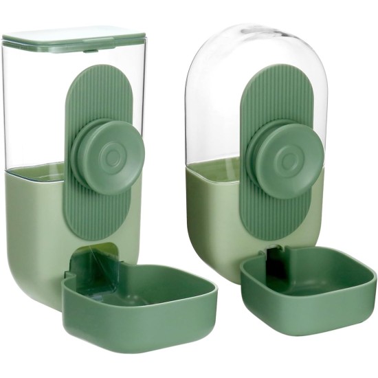 QWORK® Automatic Feeder for Small Pets, Automatic Feeder 870 ml and Water Dispenser 800 ml for Hedgehogs, Rabbits, Chickens, Small Cats and Dogs QWORK® Automatic Feeder for Small Pets, Automatic Feeder 870 ml and Water Dispenser 800 ml for Hedgehogs, Rabbits, Chickens, Small Cats and Dogs