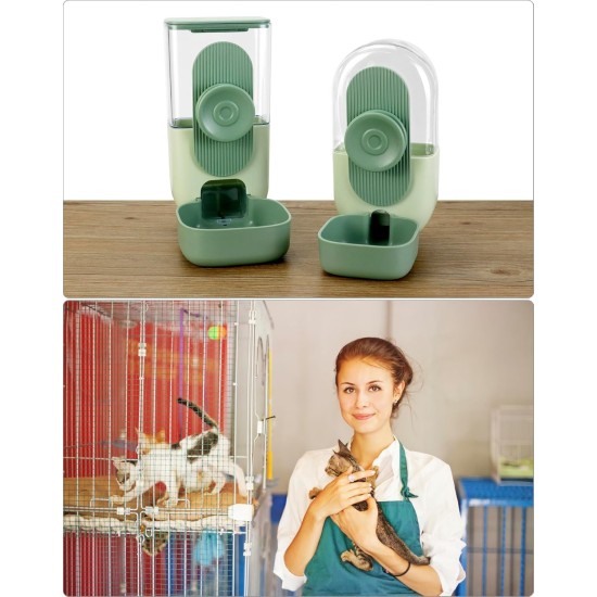 QWORK® Automatic Feeder for Small Pets, Automatic Feeder 870 ml and Water Dispenser 800 ml for Hedgehogs, Rabbits, Chickens, Small Cats and Dogs QWORK® Automatic Feeder for Small Pets, Automatic Feeder 870 ml and Water Dispenser 800 ml for Hedgehogs, Rabbits, Chickens, Small Cats and Dogs