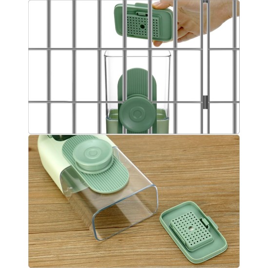 QWORK® Automatic Feeder for Small Pets, Automatic Feeder 870 ml and Water Dispenser 800 ml for Hedgehogs, Rabbits, Chickens, Small Cats and Dogs QWORK® Automatic Feeder for Small Pets, Automatic Feeder 870 ml and Water Dispenser 800 ml for Hedgehogs, Rabbits, Chickens, Small Cats and Dogs