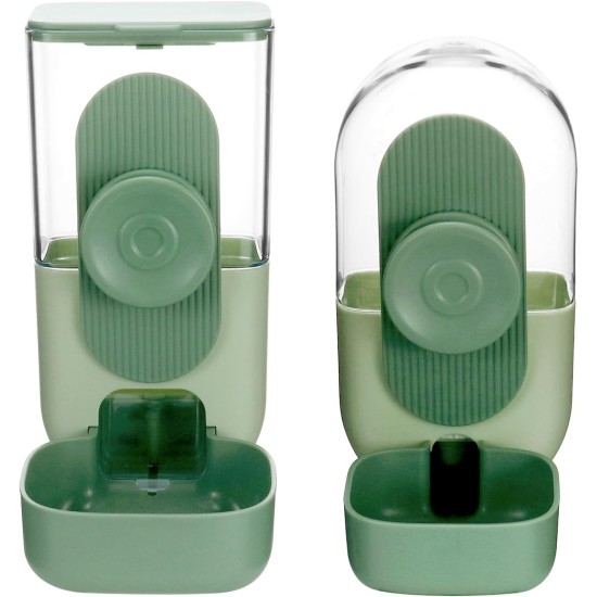 QWORK® Automatic Feeder for Small Pets, Automatic Feeder 870 ml and Water Dispenser 800 ml for Hedgehogs, Rabbits, Chickens, Small Cats and Dogs QWORK® Automatic Feeder for Small Pets, Automatic Feeder 870 ml and Water Dispenser 800 ml for Hedgehogs, Rabbits, Chickens, Small Cats and Dogs