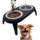 Raised Dog Bowl with Anti-Slinging Bowl, Cat Feeding Bowl with Drinking Fountain for Cat, 2 Extendable and Fold-Out Cat Bowls, Flat. Raised Dog Bowl Set (Pink) Raised Dog Bowl with Anti-Slinging Bowl, Cat Feeding Bowl with Drinking Fountain for Cat, 2 Extendable and Fold-Out Cat Bowls, Flat. Raised Dog Bowl Set (Pink)