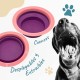 Raised Dog Bowl with Anti-Slinging Bowl, Cat Feeding Bowl with Drinking Fountain for Cat, 2 Extendable and Fold-Out Cat Bowls, Flat. Raised Dog Bowl Set (Pink) Raised Dog Bowl with Anti-Slinging Bowl, Cat Feeding Bowl with Drinking Fountain for Cat, 2 Extendable and Fold-Out Cat Bowls, Flat. Raised Dog Bowl Set (Pink)