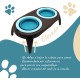 Raised Dog Bowl with Anti-Slinging Bowl, Cat Feeding Bowl with Drinking Fountain for Cat, 2 Extendable and Fold-Out Cat Bowls, Flat. Raised Dog Bowl Set (Pink) Raised Dog Bowl with Anti-Slinging Bowl, Cat Feeding Bowl with Drinking Fountain for Cat, 2 Extendable and Fold-Out Cat Bowls, Flat. Raised Dog Bowl Set (Pink)