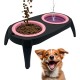 Raised Dog Bowl with Anti-Slinging Bowl, Cat Feeding Bowl with Drinking Fountain for Cat, 2 Extendable and Fold-Out Cat Bowls, Flat. Raised Dog Bowl Set (Pink) Raised Dog Bowl with Anti-Slinging Bowl, Cat Feeding Bowl with Drinking Fountain for Cat, 2 Extendable and Fold-Out Cat Bowls, Flat. Raised Dog Bowl Set (Pink)