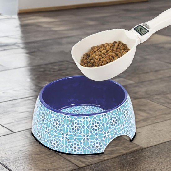 Record Measuring Spoon, Cradle for Dry Food for Dogs and Cats, Integrated Digital Scale, Maximum Load Capacity 800 g/ml, BPA-Free Plastic, White Record Measuring Spoon, Cradle for Dry Food for Dogs and Cats, Integrated Digital Scale, Maximum Load Capacity 800 g/ml, BPA-Free Plastic, White