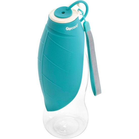 Record Water Dispenser with Drinking Bottle – Practical and Functional – Silicone – Dimensions: Diameter 8 x 23 cm – Capacity 400 ml – Colour Sea Green – Ideal for Long Walks and Travel Record Water Dispenser with Drinking Bottle – Practical and Functional – Silicone – Dimensions: Diameter 8 x 23 cm – Capacity 400 ml – Colour Sea Green – Ideal for Long Walks and Travel