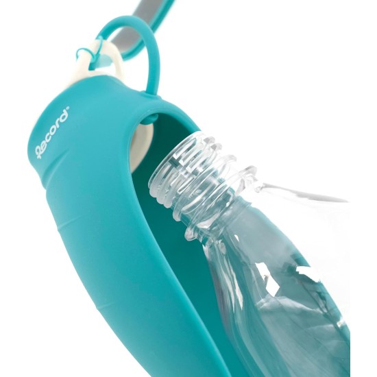 Record Water Dispenser with Drinking Bottle – Practical and Functional – Silicone – Dimensions: Diameter 8 x 23 cm – Capacity 400 ml – Colour Sea Green – Ideal for Long Walks and Travel Record Water Dispenser with Drinking Bottle – Practical and Functional – Silicone – Dimensions: Diameter 8 x 23 cm – Capacity 400 ml – Colour Sea Green – Ideal for Long Walks and Travel