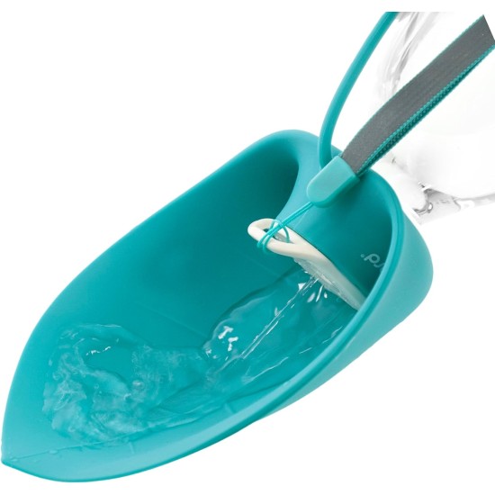 Record Water Dispenser with Drinking Bottle – Practical and Functional – Silicone – Dimensions: Diameter 8 x 23 cm – Capacity 400 ml – Colour Sea Green – Ideal for Long Walks and Travel Record Water Dispenser with Drinking Bottle – Practical and Functional – Silicone – Dimensions: Diameter 8 x 23 cm – Capacity 400 ml – Colour Sea Green – Ideal for Long Walks and Travel
