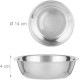 Relaxdays Feeding Bar for Small Dogs, 2 Bowls V Each 300 ml, Raised, Bamboo & Stainless Steel, HBT: 6.5 x 31.5 x 15 cm, Natural/Silver, 1 Piece 10028859 Relaxdays Feeding Bar for Small Dogs, 2 Bowls V Each 300 ml, Raised, Bamboo & Stainless Steel, HBT: 6.5 x 31.5 x 15 cm, Natural/Silver, 1 Piece 10028859