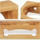 Relaxdays Feeding Bar for Small Dogs, 2 Bowls V Each 300 ml, Raised, Bamboo & Stainless Steel, HBT: 6.5 x 31.5 x 15 cm, Natural/Silver, 1 Piece 10028859 Relaxdays Feeding Bar for Small Dogs, 2 Bowls V Each 300 ml, Raised, Bamboo & Stainless Steel, HBT: 6.5 x 31.5 x 15 cm, Natural/Silver, 1 Piece 10028859