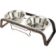 Rosewood 2 x Double Iron Bone Shaped Dinner Containers 800ml