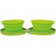 Rosewood Collapsible Outdoor Dual Bowl Zip Up for Dog Travel