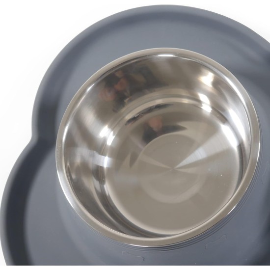 Rosewood Raised Wooden Dog Bowl for Small and Medium Dogs and Cats with a Sturdy Raised Stand and Two Stainless Steel Water and Food Bowls, Medium Rosewood Raised Wooden Dog Bowl for Small and Medium Dogs and Cats with a Sturdy Raised Stand and Two Stainless Steel Water and Food Bowls, Medium